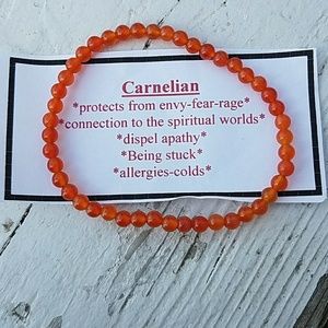 Carnelian stretch bracelet